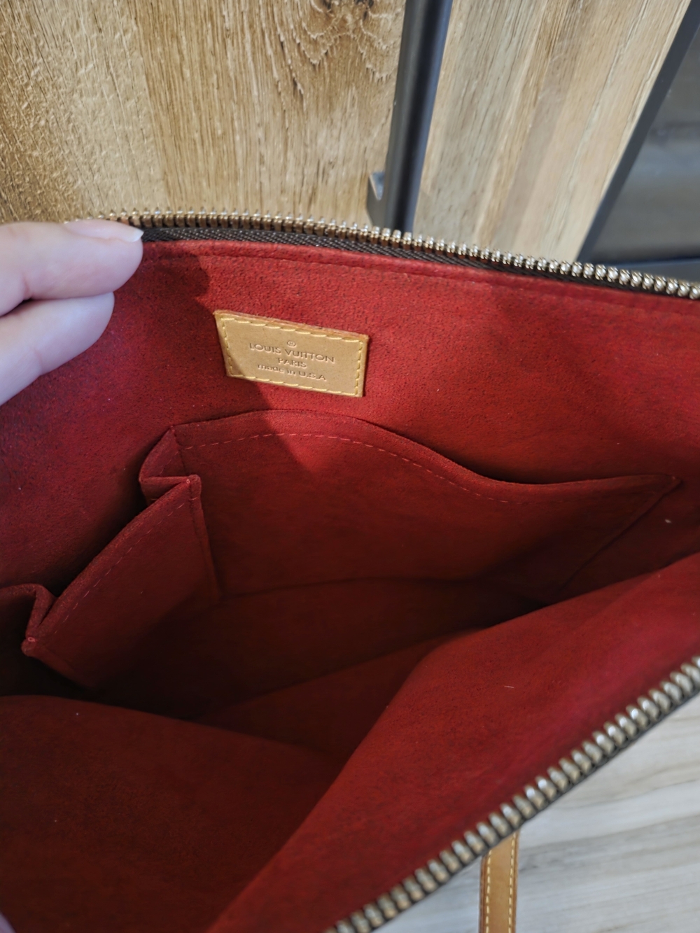 Louis Vuitton Brown Monogram Canvas Shoulder Tote - Picture 6 of 12